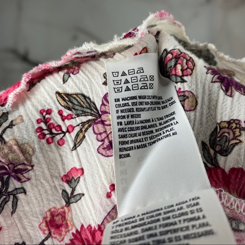 AE Off Shoulder Floral Ruffle Top - Picture 5 of 11